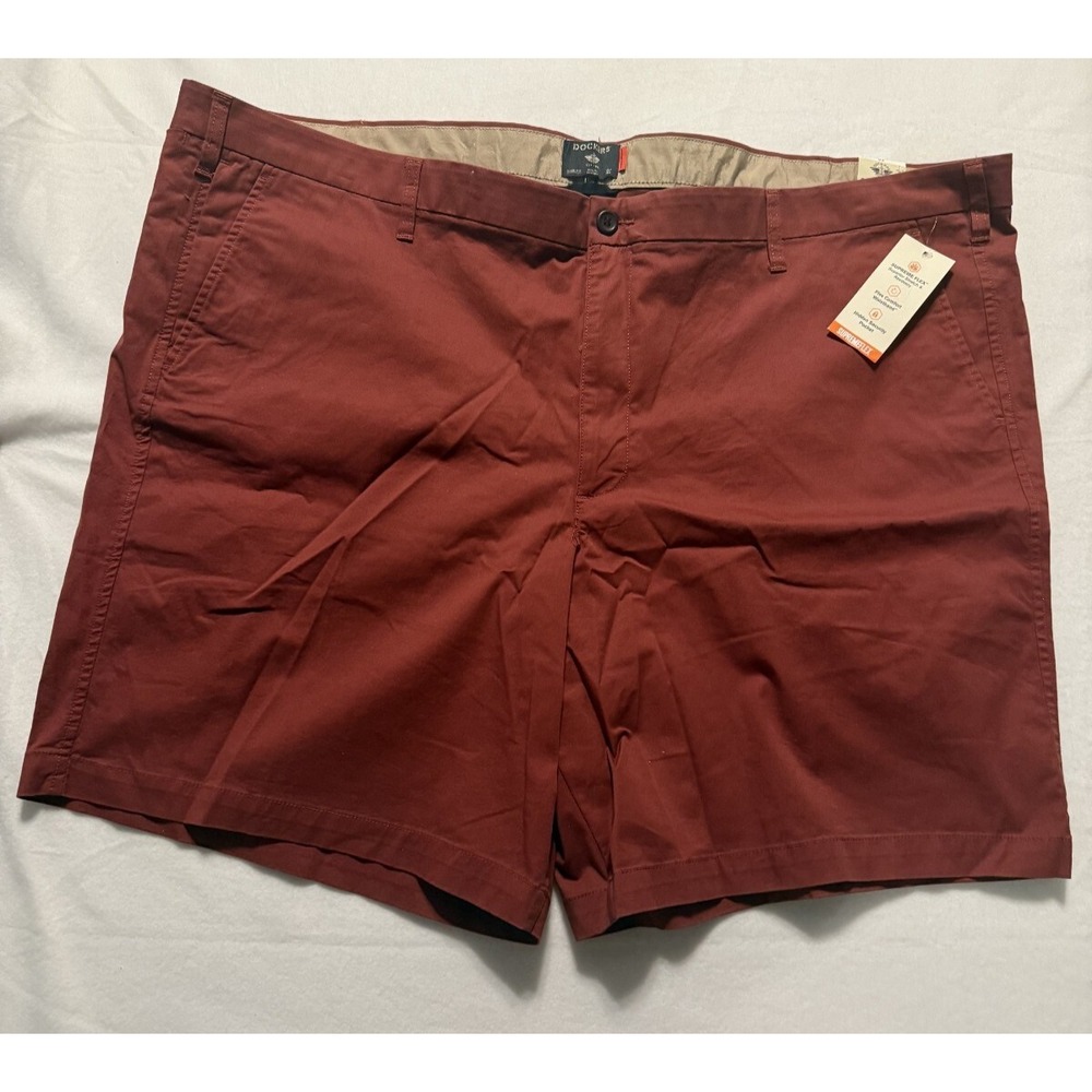Men's Dockers Ultimate Short Supreme Flex‎ SIZE 52 Big & Tall Spiced Apple NEW
